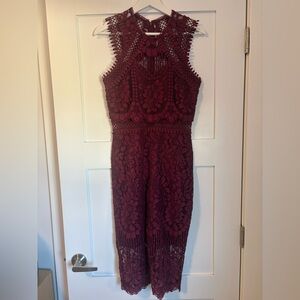 Occasion by Dex Deep Burgundy Dress Sz Small
